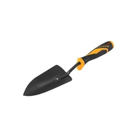 Tolsen 6x 3-1/4 Trowel Drop Forged Steel, Black Powder Coated, Two-Component Plastic Handle 57500